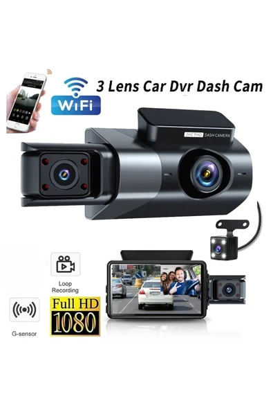 Blic Blm-87 Araç Kamerası  HD Video 3.0 LCD Ekran Geniş Açı G-Sensör Destekli - 1