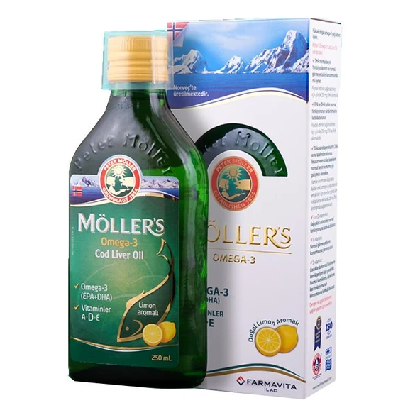 Möllers Omega 3 Limonlu 250 ml ürün görseli