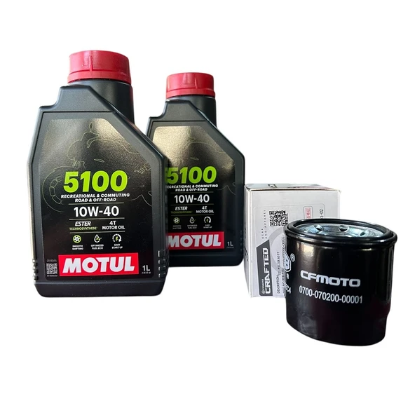 CF Moto SR 450 Yağ-Yağ Filtresi Bakım Seti Motul