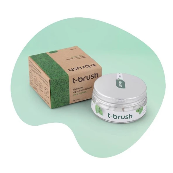 T-Brush Nane Aromalı Florürsüz Diş Macunu 90 Tablet ürün görseli