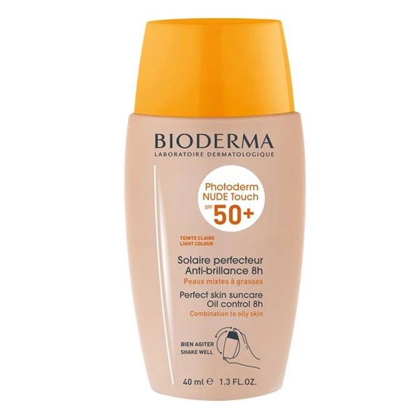 Bioderma Photoderm Nude Touch Spf 50+ Light Renkli Güneş Koruyucu 40 ml ürün görseli 1