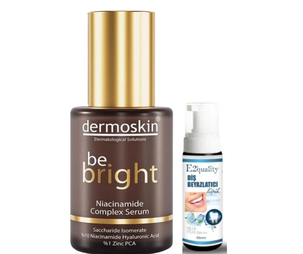 Dermoskin Be Bright Niacinamide Complex Serum 30 ml - Diş Beyazlatıcı Köpük Hediye ürün görseli