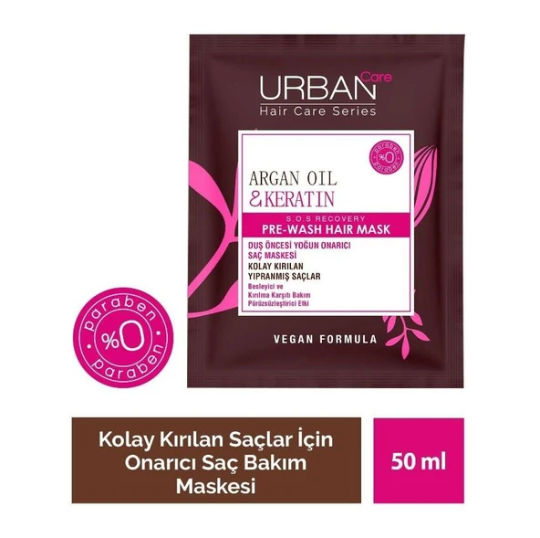 Urban Care Argan Oil & Keratın Hair Mask 50 ml ürün görseli 1