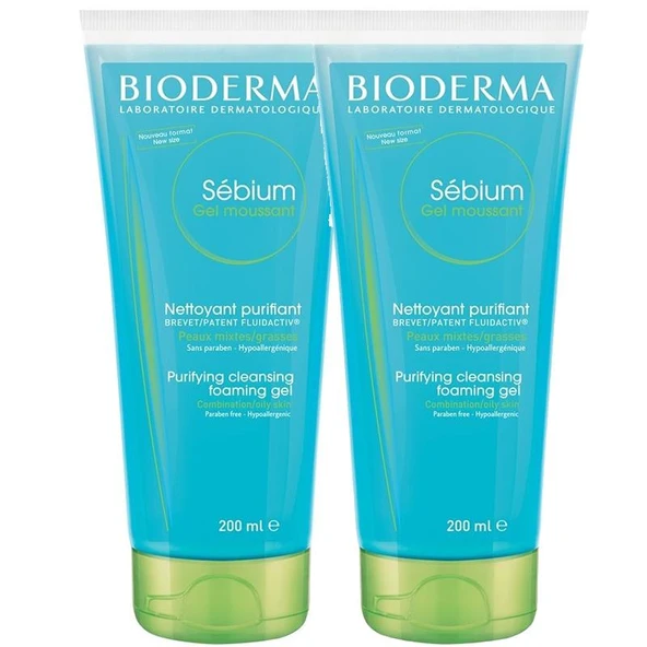 Bioderma Sebium Foaming Gel 2x200 ml ürün görseli 1