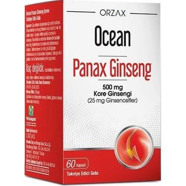 Ocean Panax Ginseng 60 Kapsül - Diş Beyazlatıcı Köpük Hediye ürün görseli 1