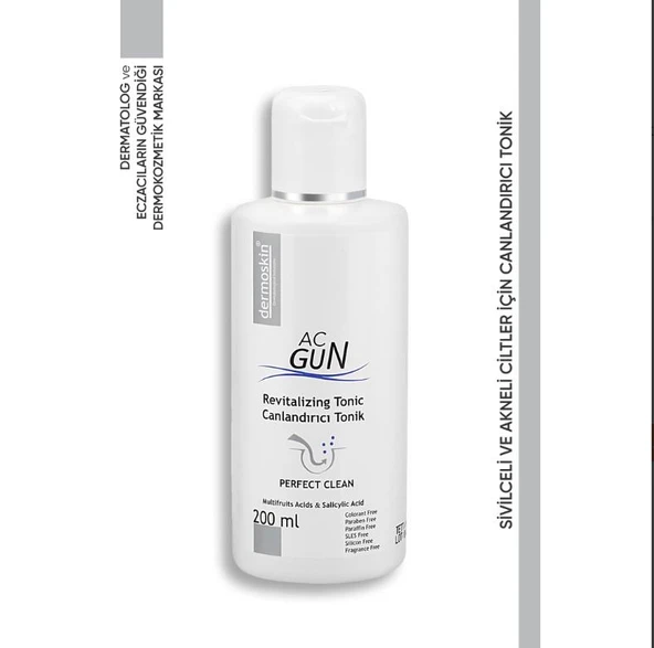 Dermoskin Acnegun Canlandırıcı Tonik 200ml ürün görseli