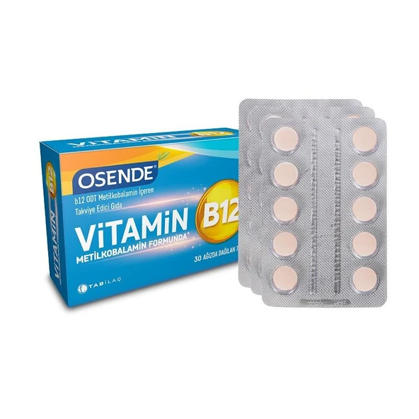 Osende Metilkobalamin B12 30 Tablet ürün görseli