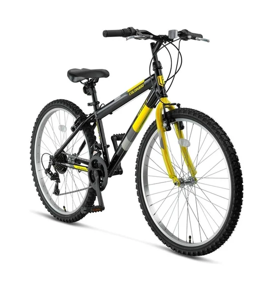 ÜMİT 2601 COLORADO ERKEK DAĞ BİSİKLETİ V 26 JANT 21 VİTES SİYAH SARI - Resim 2