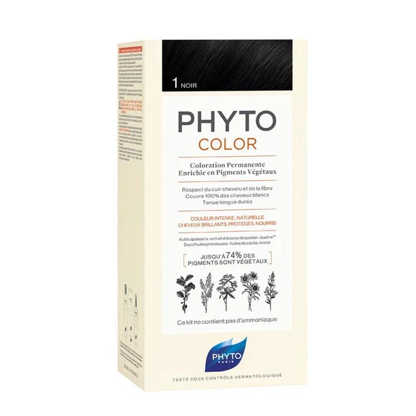 Phyto Phytocolor Bitkisel Saç Boyası - 1 Siyah ürün görseli