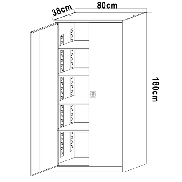 Çelik Dosya Dolabı Metal Dolap Ofis Dolapları Arşiv , Garaj , Bahçe , Kiler , Balkon - 6