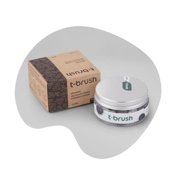 T-Brush Activated Charcoal Florürsüz Diş Macunu 90 Tablet ürün görseli