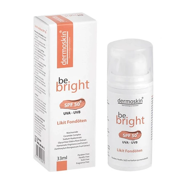 Dermoskin Be Bright Spf50+ Likit Fondöten 33 ml - Medium ürün görseli