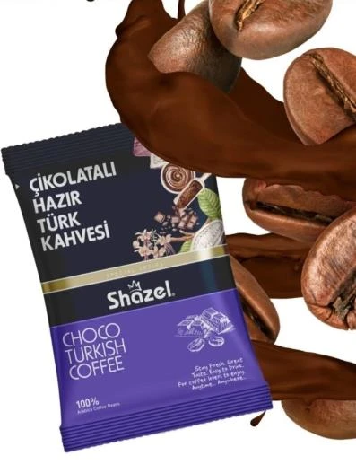 Shazel Çikolatalı Hazır Türk Kahvesi 100 Gr x 3 Adet ürün görseli 1