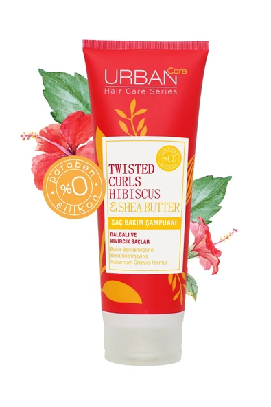 Twisted Curls Hibiscus & Shea Butter Kıvırcık Saçlar Için Şampuan 250ml - Resim 3