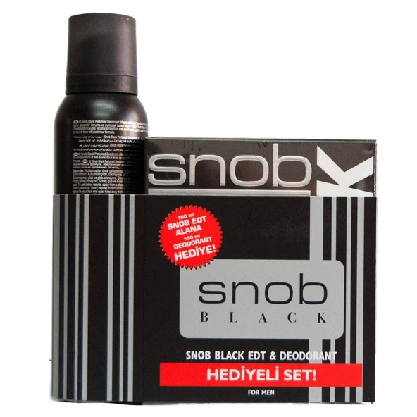 Black Edt 100 ml  Erkek Parfüm + 150 ml Deodorant Set - 1
