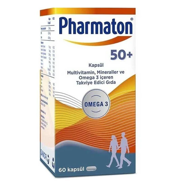 Pharmaton 50 Plus 60 Kapsül ürün görseli