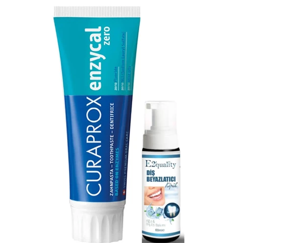 Curaprox Enzycal Zero Florürsüz Diş Macunu 75ml -  Diş Beyazlatıcı Köpük Hediye ürün görseli