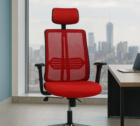 7 Arji Anji Deri Başlıklı Çalışma Sandalyesi - 2