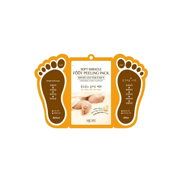 Miracle - Mjcare Çorap Tipi Ayak Peeling Maskesi - 1