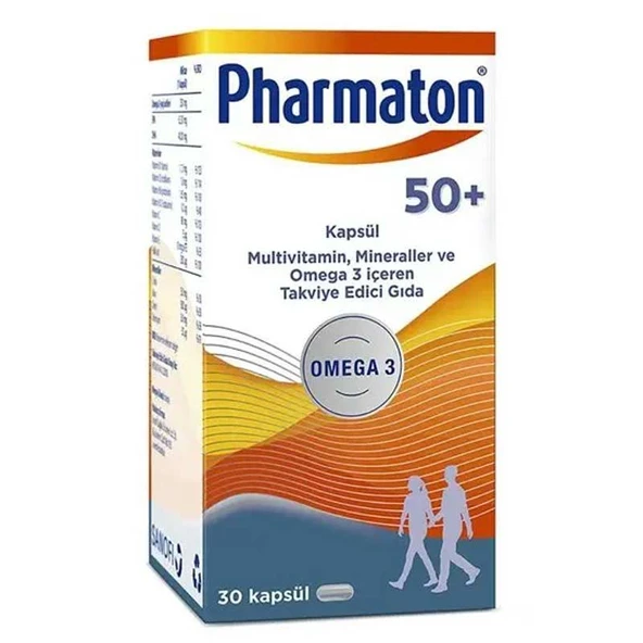 Pharmaton 50 Plus 30 Kapsül ürün görseli
