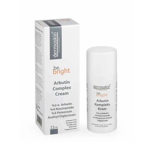 Dermoskin Be Bright Arbutin Kompleks Leke Karşıtı Bakım Kremi 33 ML - Diş Beyazlatıcı Köpük Hediye ürün görseli 1