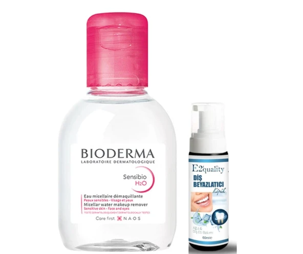 Bioderma Sensibio H2O Yüz ve Makyaj Temizleme Suyu 100 ml- Diş Beyazlatıcı Köpük Hediye ürün görseli 1