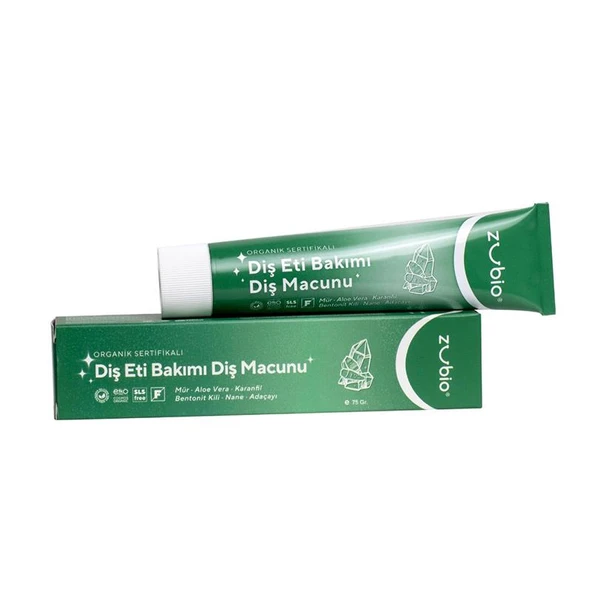 Zubio Organik Vegan Diş Eti Bakımı Diş Macunu 75 gr ürün görseli