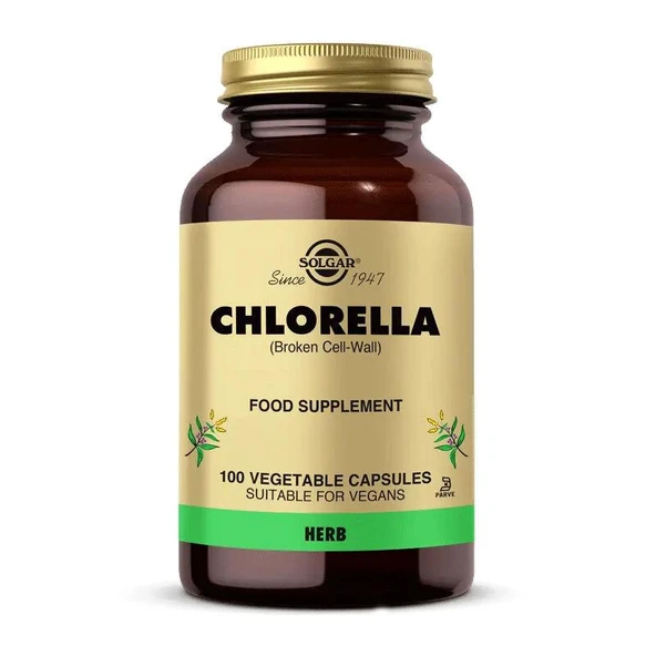 Solgar Chlorella 100 Kapsül - Diş Beyazlatıcı Köpük Hediye ürün görseli 1