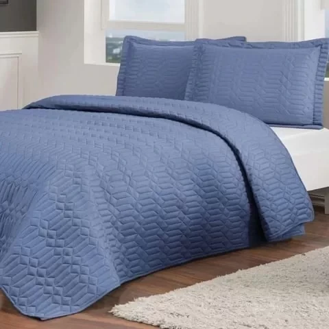 TAÇ PARLEY YATAK ÖRTÜSÜ SETİ ÇİFT KİŞİLİK LACİVERT ürün görseli 1