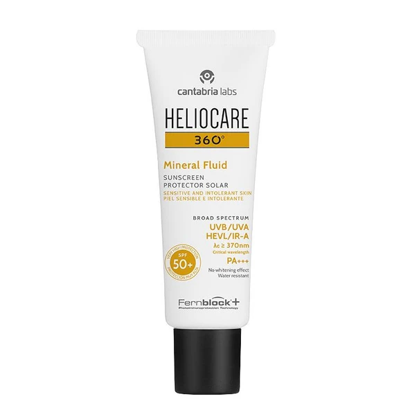 Heliocare 360 Mineral Fluid SPF+50 Güneş Koruyucu Krem 50 ml ürün görseli 1