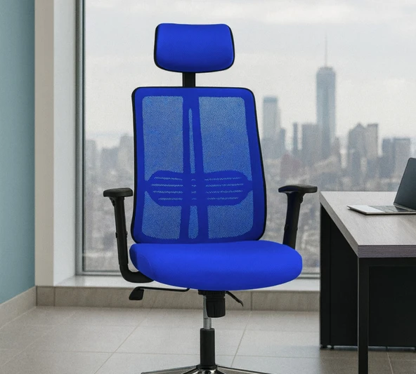 7 Arji Anji Deri Başlıklı Çalışma Sandalyesi - 3