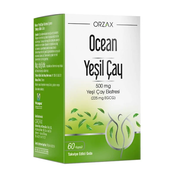 Orzax Ocean Green Tea Takviye Edici Gıda 60 Kapsül ürün görseli