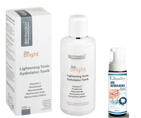 Dermoskin Be Bright Aydınlatıcı Tonik 200 ml - Diş Beyazlatıcı Köpük Hediye ürün görseli