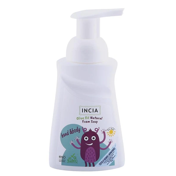 INCIA Çocuklar İçin Zeytinyağlı Doğal Köpük Sabun 200 ml ürün görseli 1