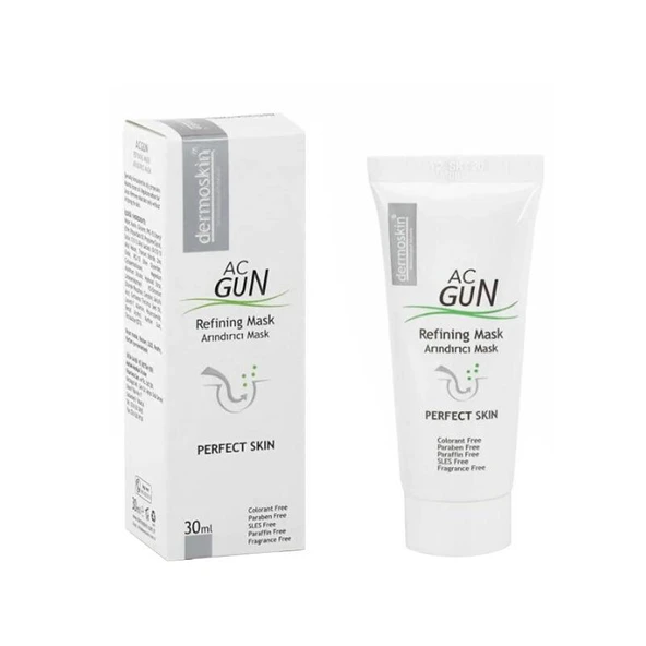 Dermoskin Acgun Arındırıcı Maske 30 ML - Diş Beyazlatıcı Köpük Hediye - 1