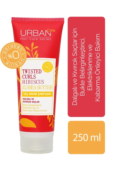 Twisted Curls Hibiscus & Shea Butter Kıvırcık Saçlar Için Şampuan 250ml ürün görseli 1