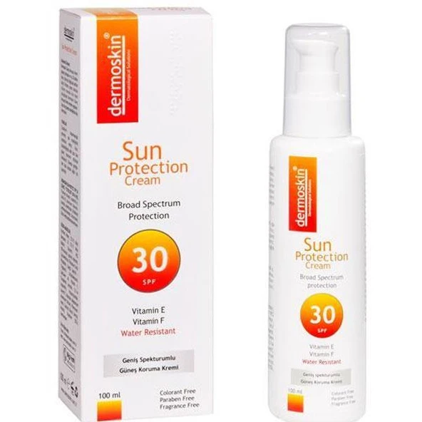 Dermoskin Sun Protection Cream SPF 30 100 ML Güneş Kremi - Diş Beyazlatıcı Köpük Hediye ürün görseli 1