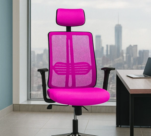 7 Arji Anji Deri Başlıklı Çalışma Sandalyesi - 4