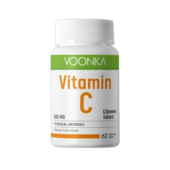 Voonka Vitamin C Portakal Aromalı 62 Çiğneme Tableti ürün görseli