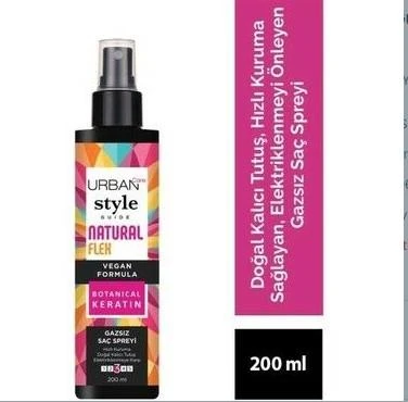 Urban Care Style Guide Natural Flex Gazsız Saç Spreyi 200 ml ürün görseli 1