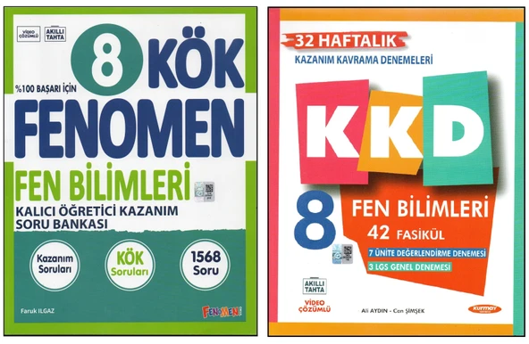 FENOMEN 8. SINIF FEN B. KÖK+KURMAY KKD (2 KİTAP) ürün görseli 1