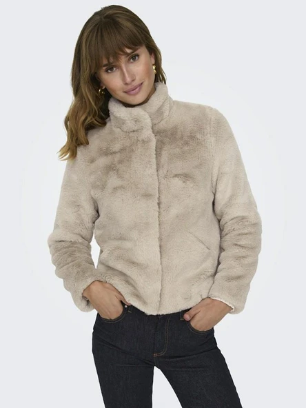 Only New Vıda Faux Fur Kadın Mont 15295423 - 2