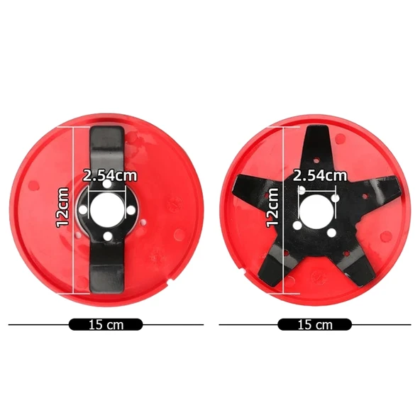 Greentech 5 Kollu Çelik Plastik Korumalı Motorlu Tırpan Fide Ağaç Dip Temizleme Başlığı - Resim 2