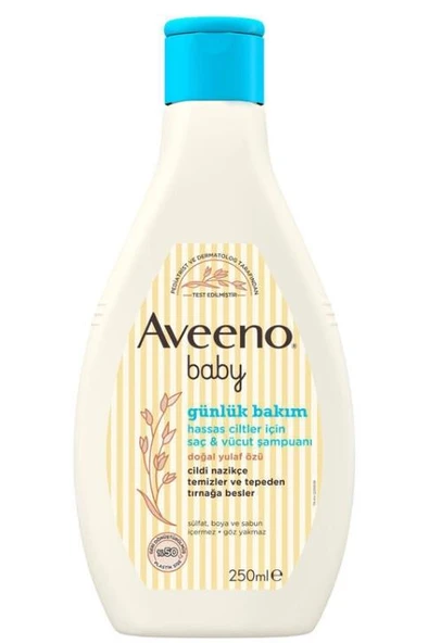 Aveeno Baby Saç ve Vücut Şampuanı 250 ml ürün görseli 1