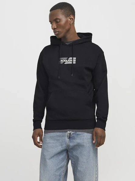 Jack Jones Corp Graphıc Regular Fit Kapişonlu Erkek Sweat 12268422 - 1
