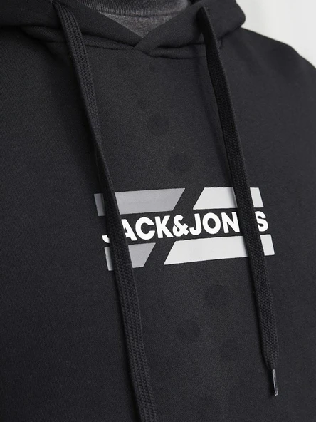 Jack Jones Corp Graphıc Regular Fit Kapişonlu Erkek Sweat 12268422 - 6