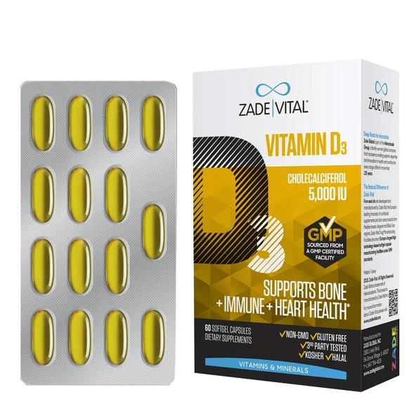 Zade Vital Vitamin D3 30 Yumuşak Kapsül - 1