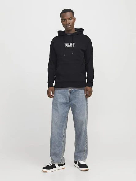 Jack Jones Corp Graphıc Regular Fit Kapişonlu Erkek Sweat 12268422 - 3