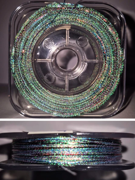 Eagenset Hazır Çapari Kombini Damla Simli Boru Sim Çok Renkli BSCR01 Makarada - Resim 2