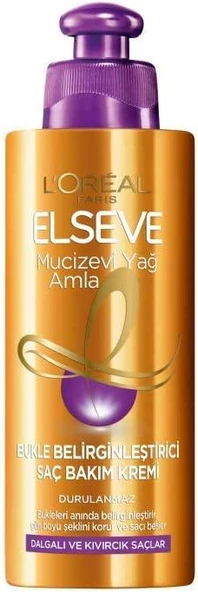 L'Oréal Paris Elseve Mucizevi Amla Yağı Bukle Belirginleştirici Saç Bakım Kremi ürün görseli 1